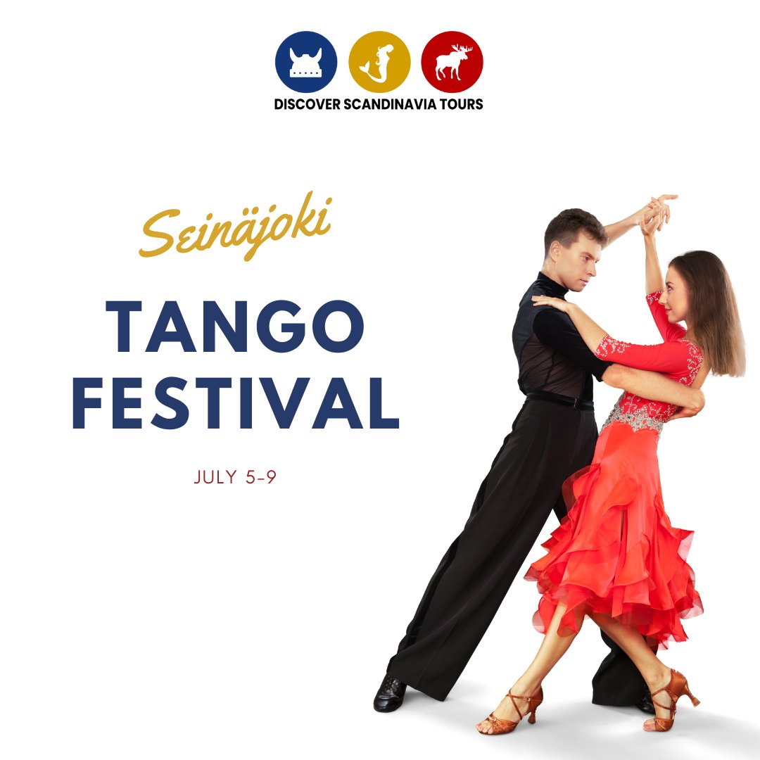 Enter the Tangomarkkinat, the oldest tango festival in the world, held annually in the charming city of Seinäjoki. It's time to let your feet do the talking in the land of a thousand lakes! bit.ly/3PqJ6eb #finland #finland4seasons #finlandnature