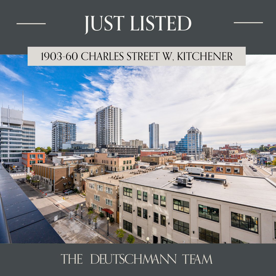 Just Listed:📍1903-60 Charles Street West, Kitchener 🔥

Experience the vibrant urban lifestyle at Charlie West, a captivating condo development located in the heart of downtown Kitchener's #InnovationDistrict!