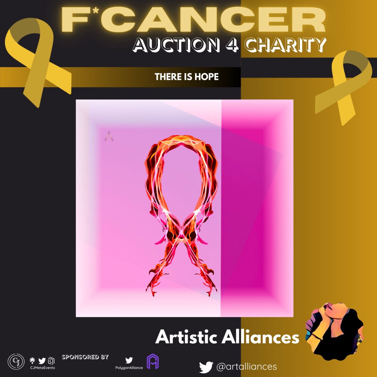 PolygonAlliance's tweet photo. 🎁 A big thank you to @artalliances for their generous 1/1 contribution to our upcoming auction! 

Together, we can raise funds for @letsFCancer

Mark your calendar for 6th July 2023 &amp; join us in this incredible event! 

visit our website for more info: https://t.co/04xos9YRHx 🎗️ https://t.co/uCbIJDJc9R