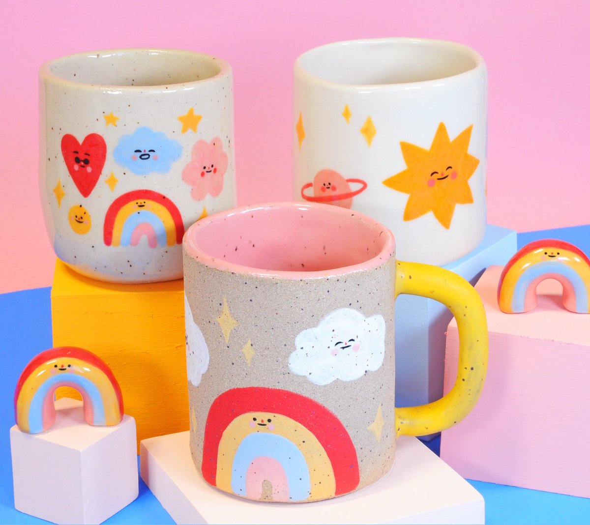 Happy 4th of July! Aubrey Aiese, the talented Brooklyn-based illustrator and ceramic artist, is bringing a burst of color to FAD Market at @empirestoresnyc this weekend! 🌈 Don't miss her one-of-a-kind ceramics and meet Aubrey IRL 🎨😊 🗓 July 8+9 📍55 Water St., BKLYN ⏰ 11-6