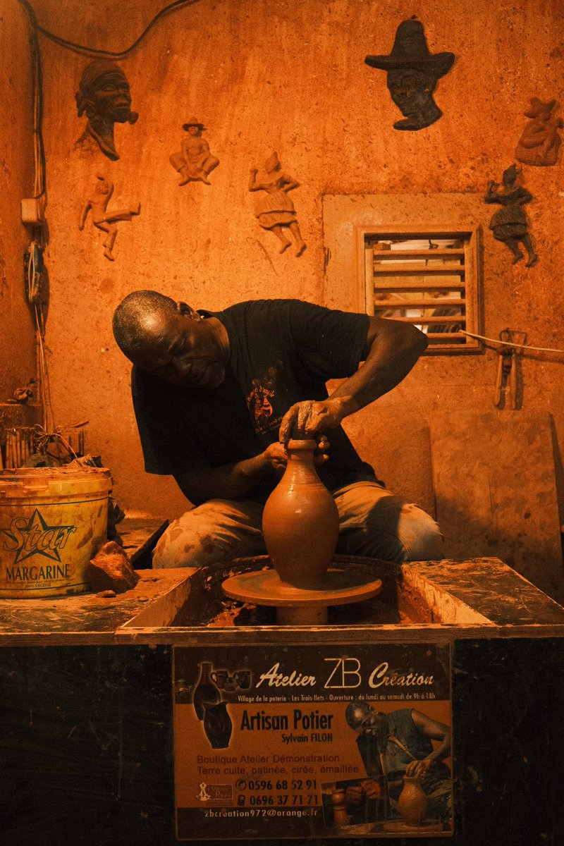 Le potier, Village de la Poterie (Martinique), juin 2023.