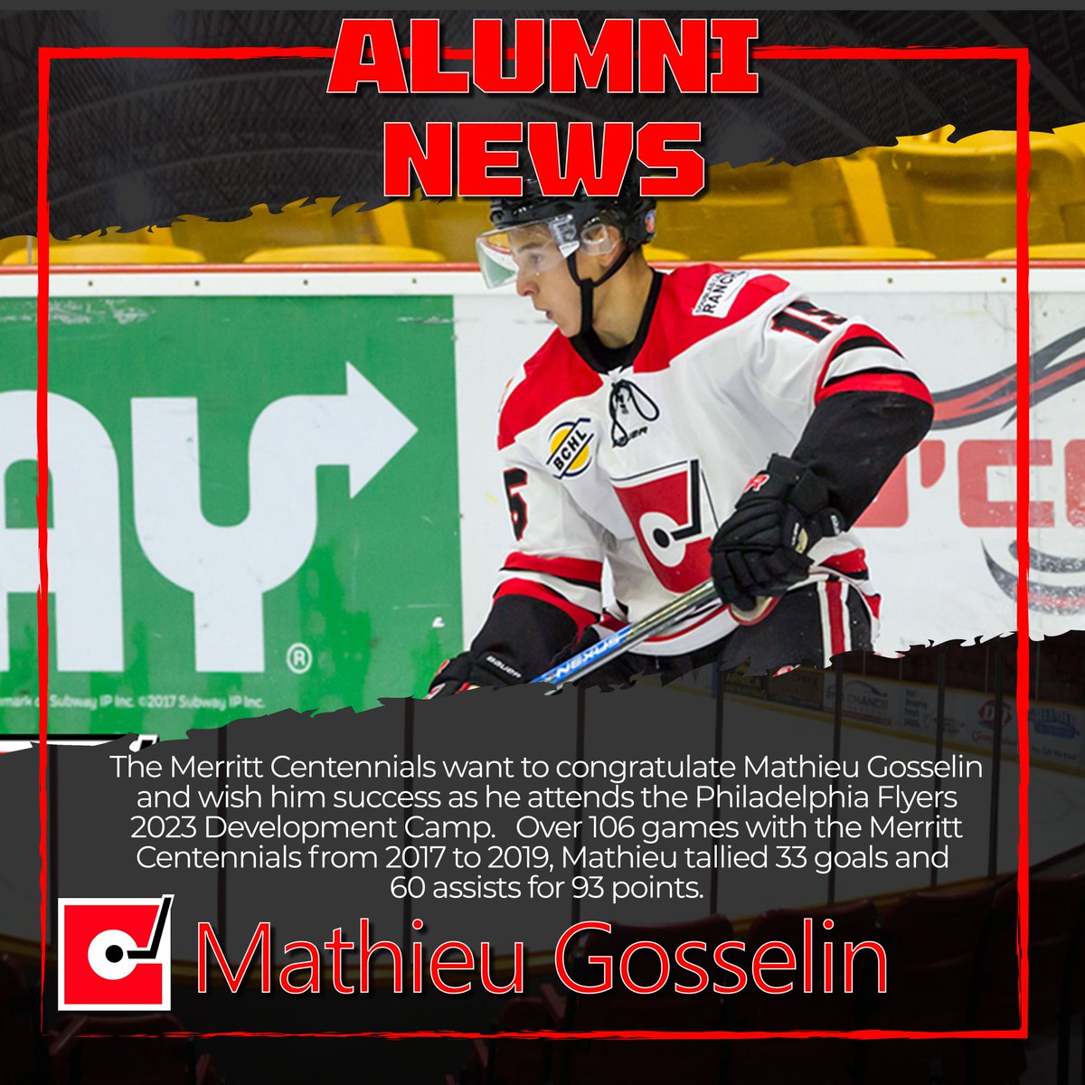 Congratulations to Mathieu Gosselin!
