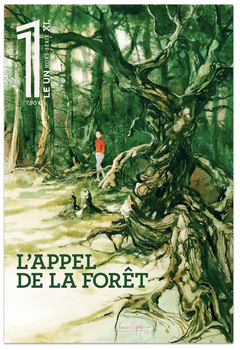ericfotto's tweet photo. Besoin d’air, d’ombre, d’evasion, d’imaginaire, de nature ? Demain en kiosque paraît notre @Le1hebdo format géant sur le thème L’appel de la forêt. Un numéro passionnant plein de surprises sur le dialogue des arbres, l’usage des forêts et le rêve d’une forêt primaire en France ! https://t.co/0sO3j7F4MQ