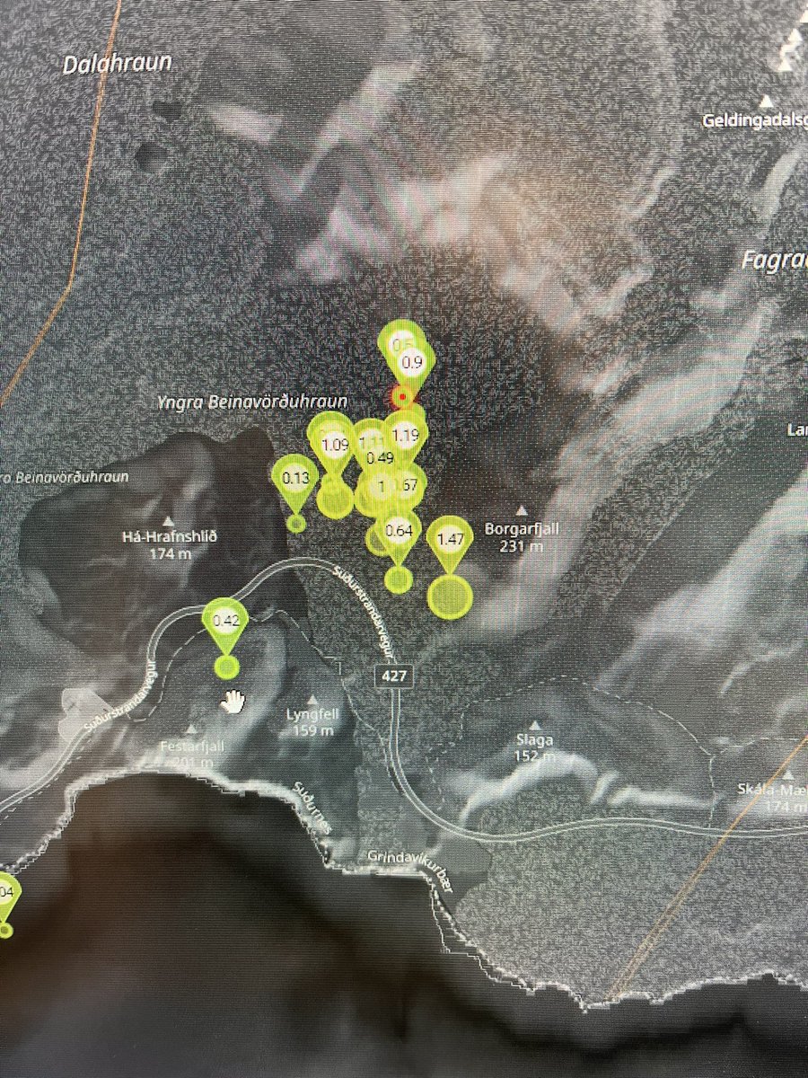 RT @JBCOYS99: A few little earthquakes at Fagradalsfjall today #Iceland #Fagradalsfjall #Earthquake https://t.co/XB0qy7CGR0