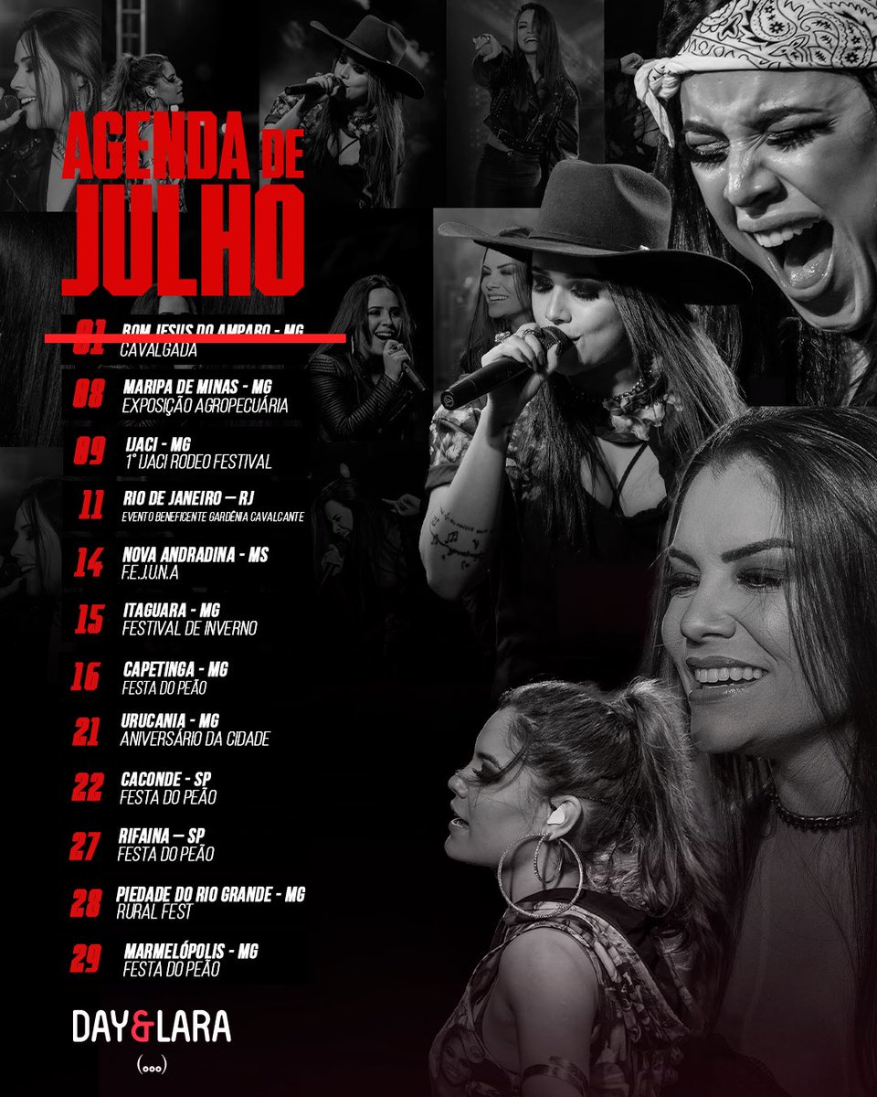 DayeLara's tweet photo. 🚨 ATENÇÃO 🚨
Papel, caneta e waze na mão porque a agenda das braba está no ar.
Conta aqui pra gente em qual show vamos nos encontrar 👇🏼
#DayeLara #RespeitaAsBraba #EXquecEU #AgendaDeL #Shows https://t.co/Qpck0MPQZq