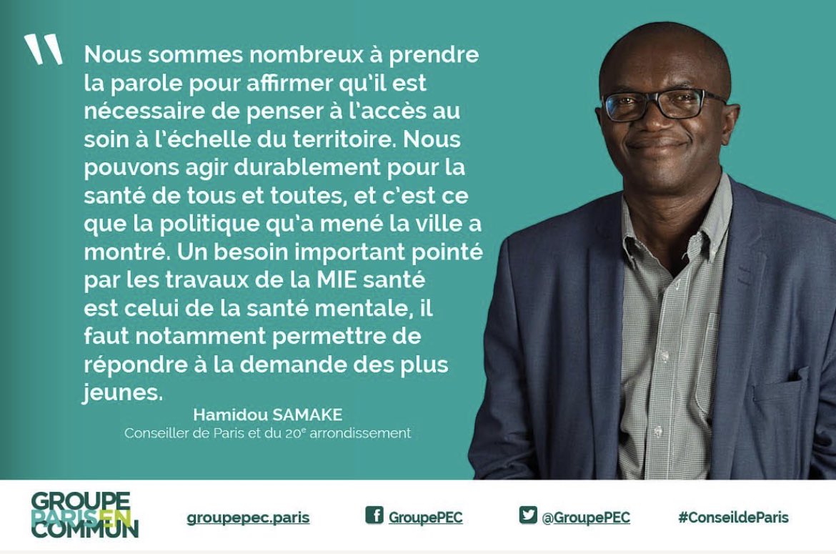 « Nous sommes nombreux à prendre la parole pour affirmer qu’il est nécessaire de penser à l’accès au soin à l’échelle du territoire. » <a href="/hamidou_samak/">Hamidou Samaké</a>