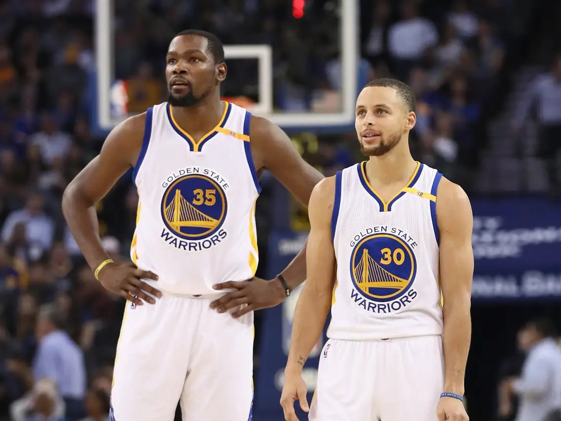 WarriorsMuse's tweet photo. On this day, 7 years ago, Kevin Durant joined the Golden State Warriors and changed the basketball landscape for good.

A thread of Steph and KD’s greatest joint-takeover moments. https://t.co/O3X7KdZW0O