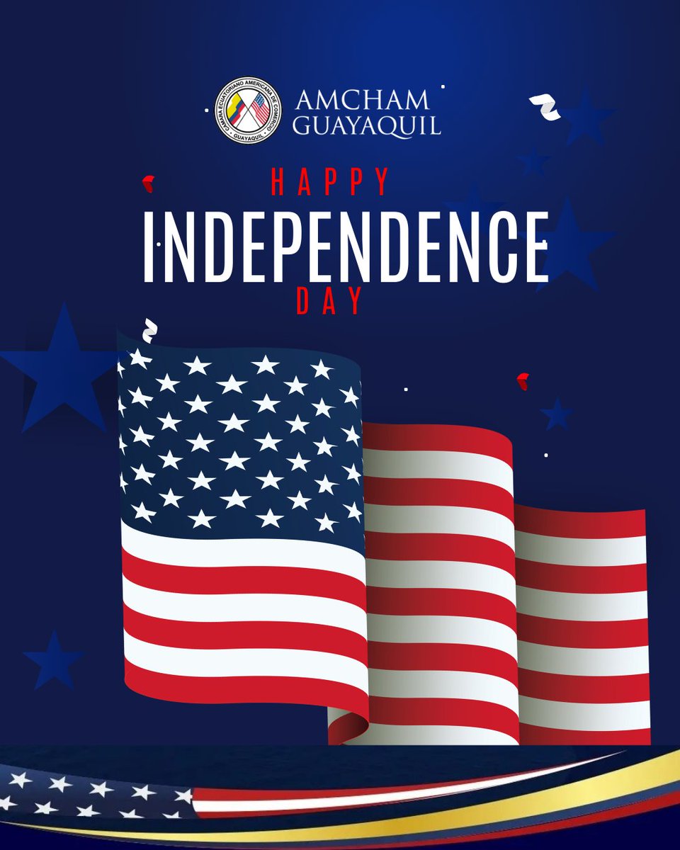 AMCHAM Guayaquil (@amchamgye) on Twitter photo 🇺🇸¡Feliz Día de la Independencia de #EEUU!
🇺🇸Que este día nos inspire a seguir construyendo un mundo mejor, donde los valores de libertad, justicia y oportunidad sean para todos.
<a href="/USembassyEC/">US Embassy Ecuador</a>
#independenceday
<a href="/ChairAmchamGYE/">Nery Merejildo - Chair AmCham</a> <a href="/josepileggi/">José Pileggi</a> <a href="/edithvillavic/">Edith Villavicencio</a> <a href="/AlexiaAlcivar/">Alexia Alcivar</a> 🇺🇸¡Feliz Día de la Independencia de #EEUU!
🇺🇸Que este día nos inspire a seguir construyendo un mundo mejor, donde los valores de libertad, justicia y oportunidad sean para todos.
<a href="/USembassyEC/">US Embassy Ecuador</a>
#independenceday
<a href="/ChairAmchamGYE/">Nery Merejildo - Chair AmCham</a> <a href="/josepileggi/">José Pileggi</a> <a href="/edithvillavic/">Edith Villavicencio</a> <a href="/AlexiaAlcivar/">Alexia Alcivar</a>
