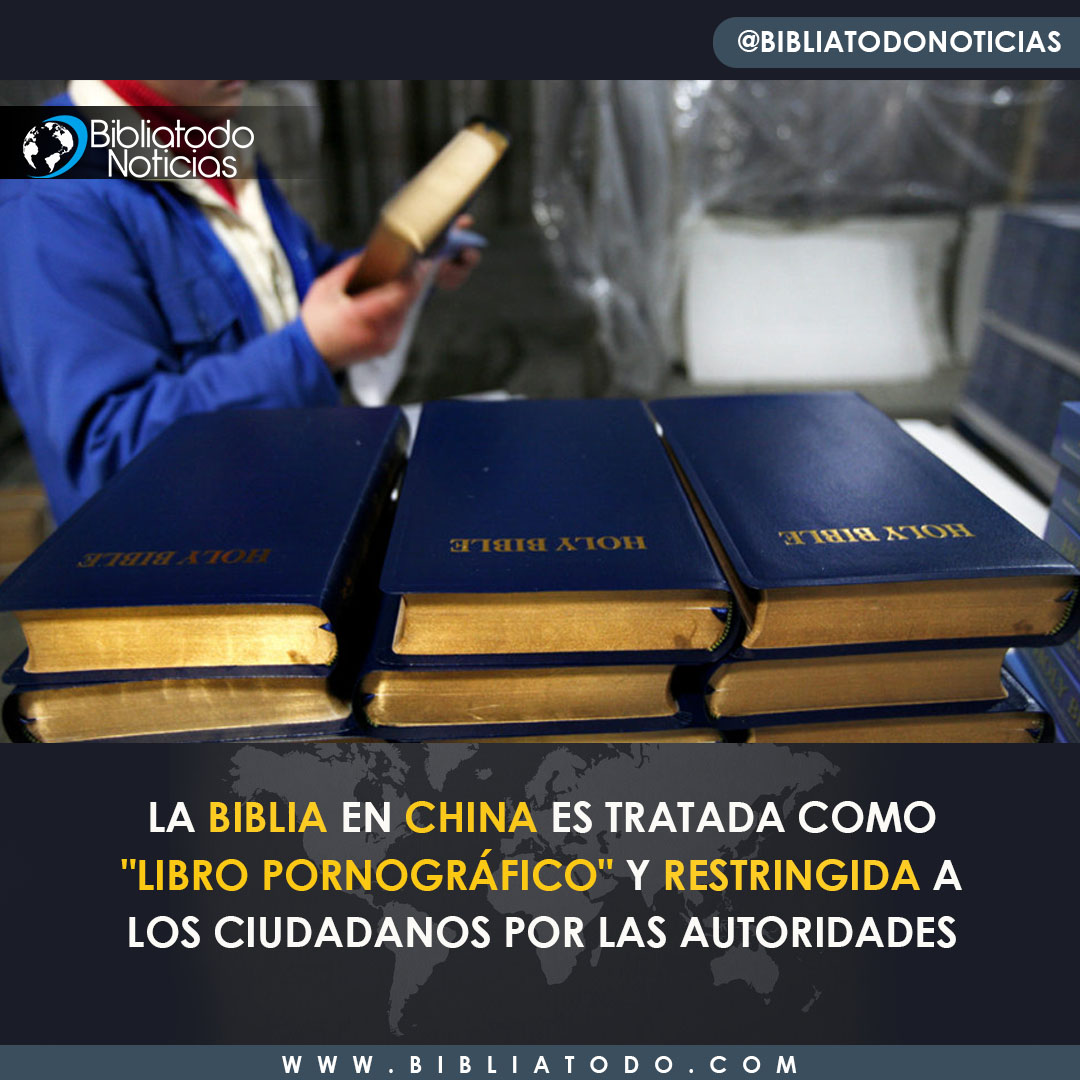 BibliaTodo's tweet photo. La Biblia en China es tratada como "libro pornográfico" y restringida a los ciudadanos por las autoridades.
Lee y comparte 🔁👇
https://t.co/lqDBXW2Bq9
#noticias #cristianos #china #biblia #restringida #gobierno #persecucion #mundo #bibliatodo https://t.co/ti9cU6QWjb