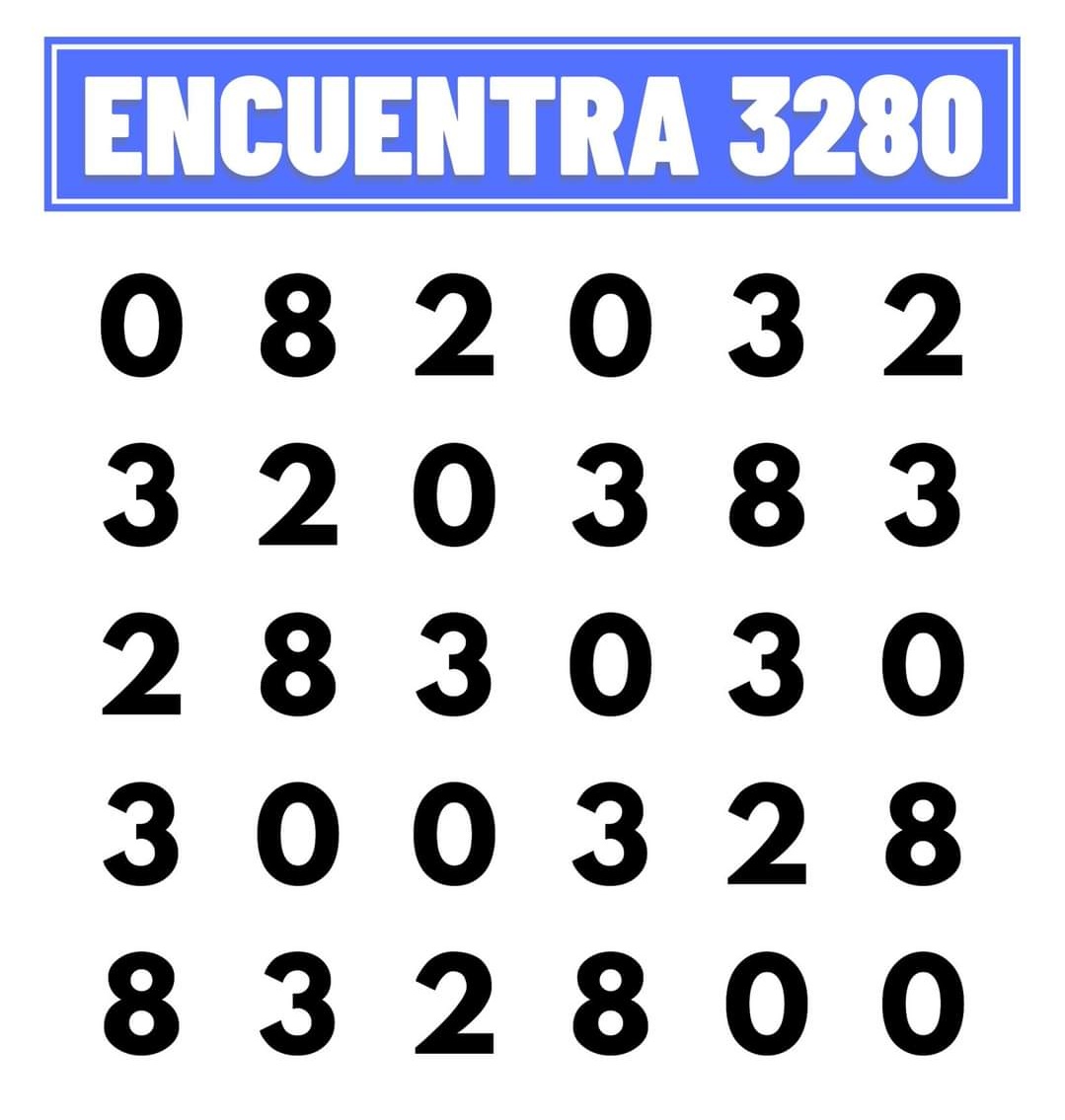 retodelsuricato's tweet photo. Mini sopa de números. https://t.co/q6KwSz5GDk