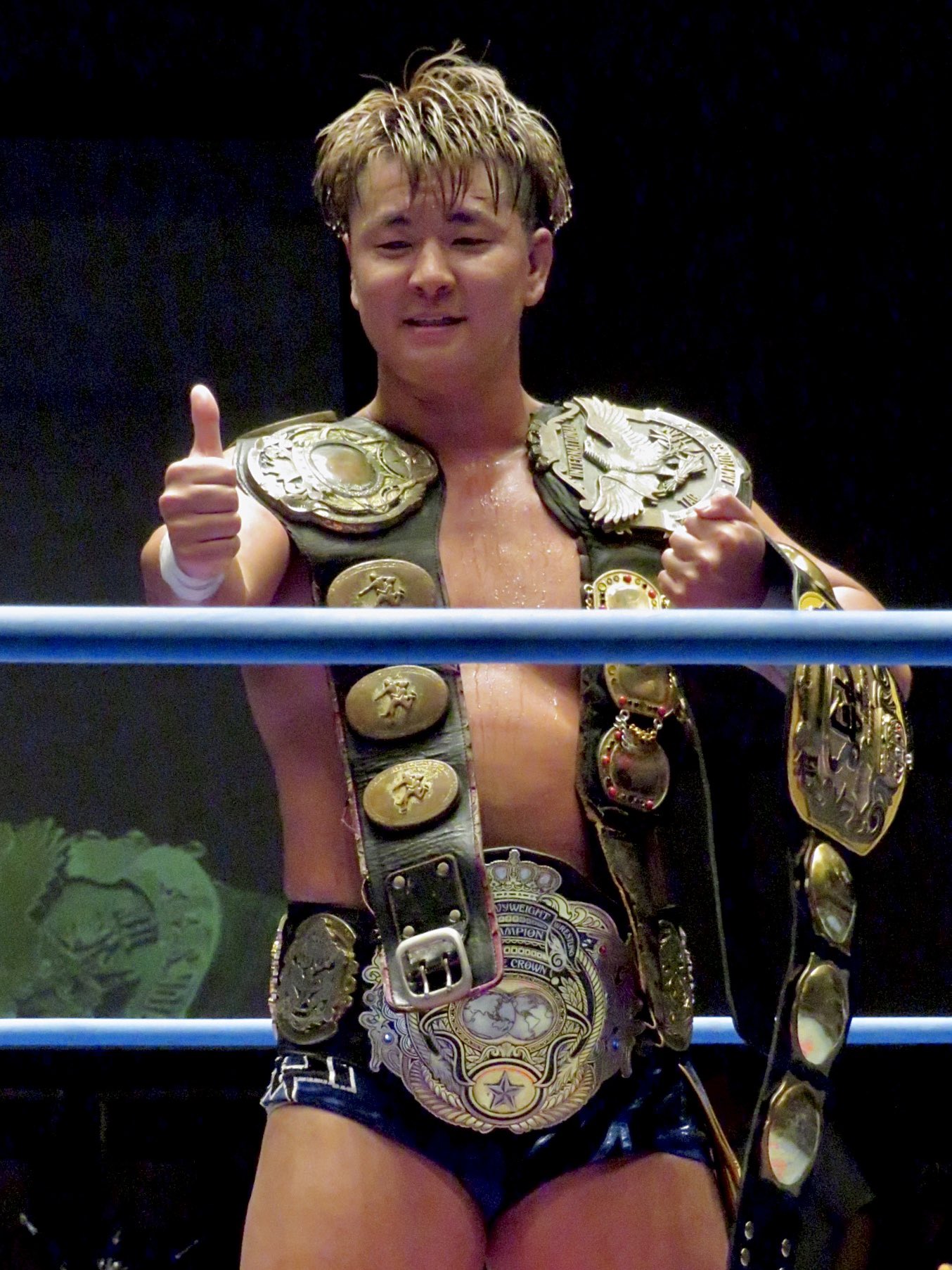 Lupin on Twitter "⭐︎第70代三冠ヘビー級選手権者 ・PWFヘビー級王座 ・インターナヘビー級王座 ・UNヘビー級王座 ⭐