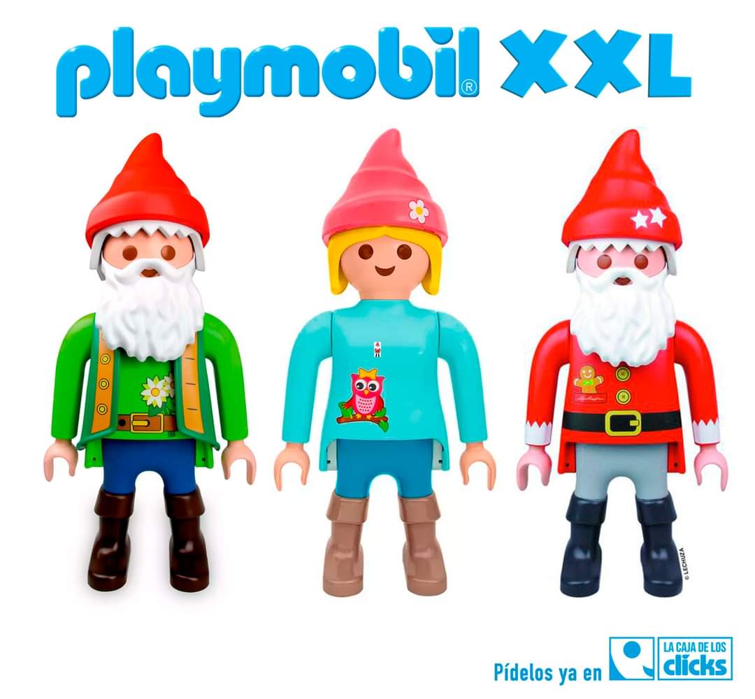 caja_clicks's tweet photo. ¡GNOMOS DE PLAYMOBIL XXL! 😃
De unos 65 cm con cabeza, brazos y piernas articuladas, como un click normal, ¡pero gigantes! Los podéis pedir ya aquí >> https://t.co/kmpVItkrJX
#playmobil #clicksdeplaymobil #playmobilxxl #clickeros #playmobileros #playmobilworld #geobra #famobil https://t.co/YSrp9Dre4V