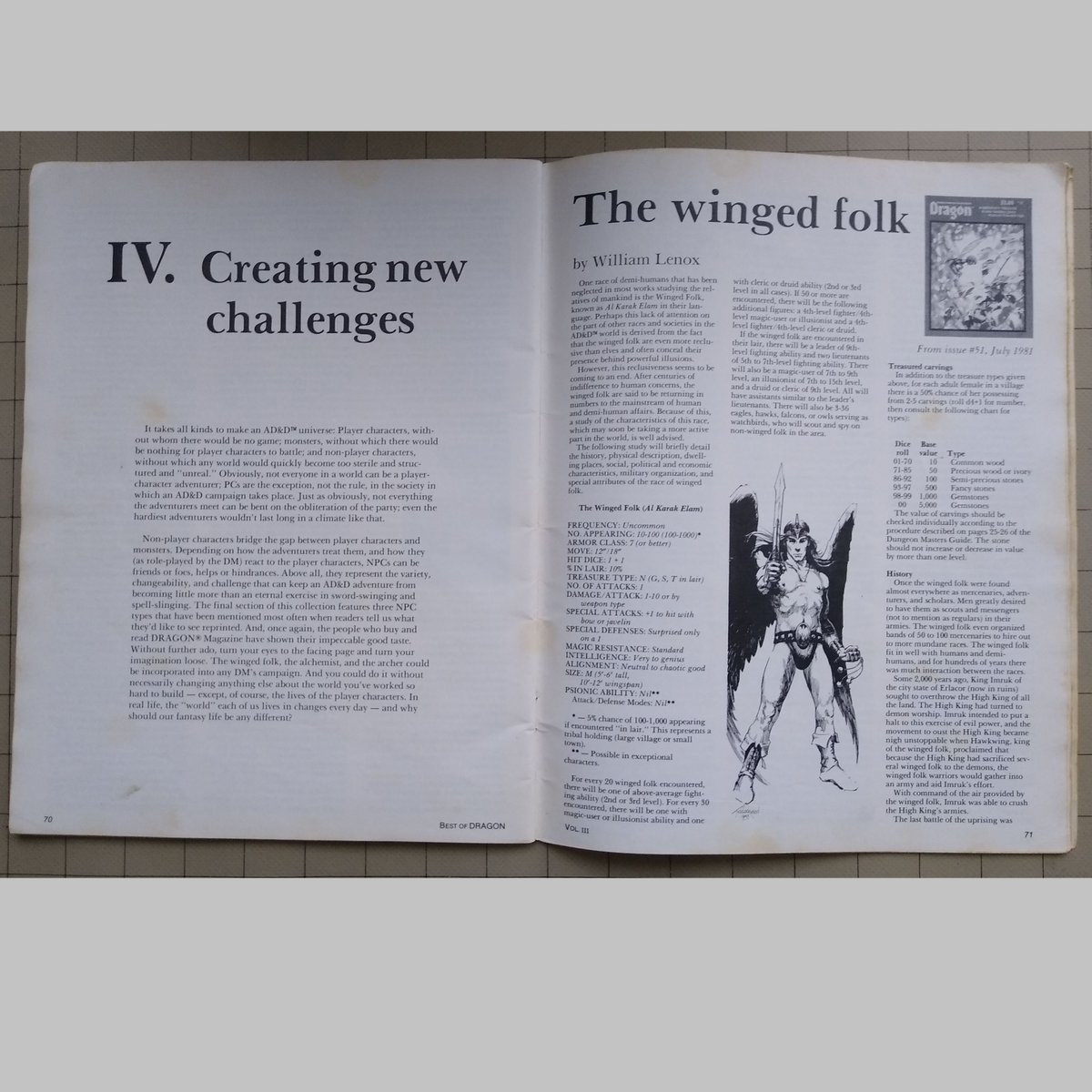 deidungeon's tweet photo. Best of the Dragon Vol.III. These great issues took the best articles, classes, and spells and put them together for easy reference.
Does anyone still use back issues for inspiration?
https://t.co/Yi34MrrvbA
#ttrpg #DnD #dragonmagazine #rpginspiration #dungeonmaster https://t.co/hw6iTcOufF