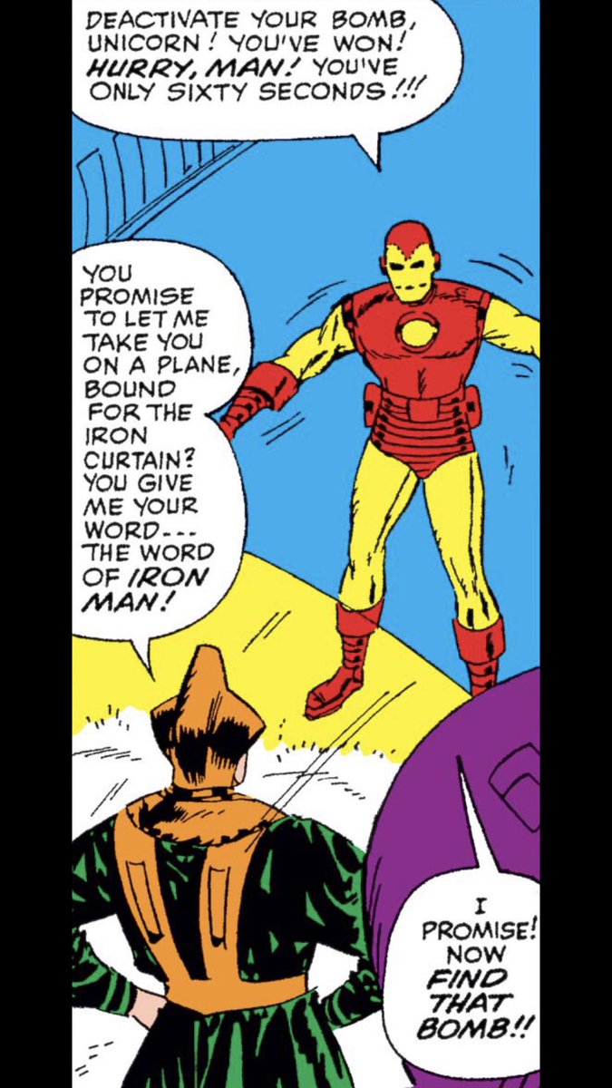 CDennisMoore's tweet photo. From Tales of Suspense #56, should have made him pinky promise! https://t.co/AKo07N88gi