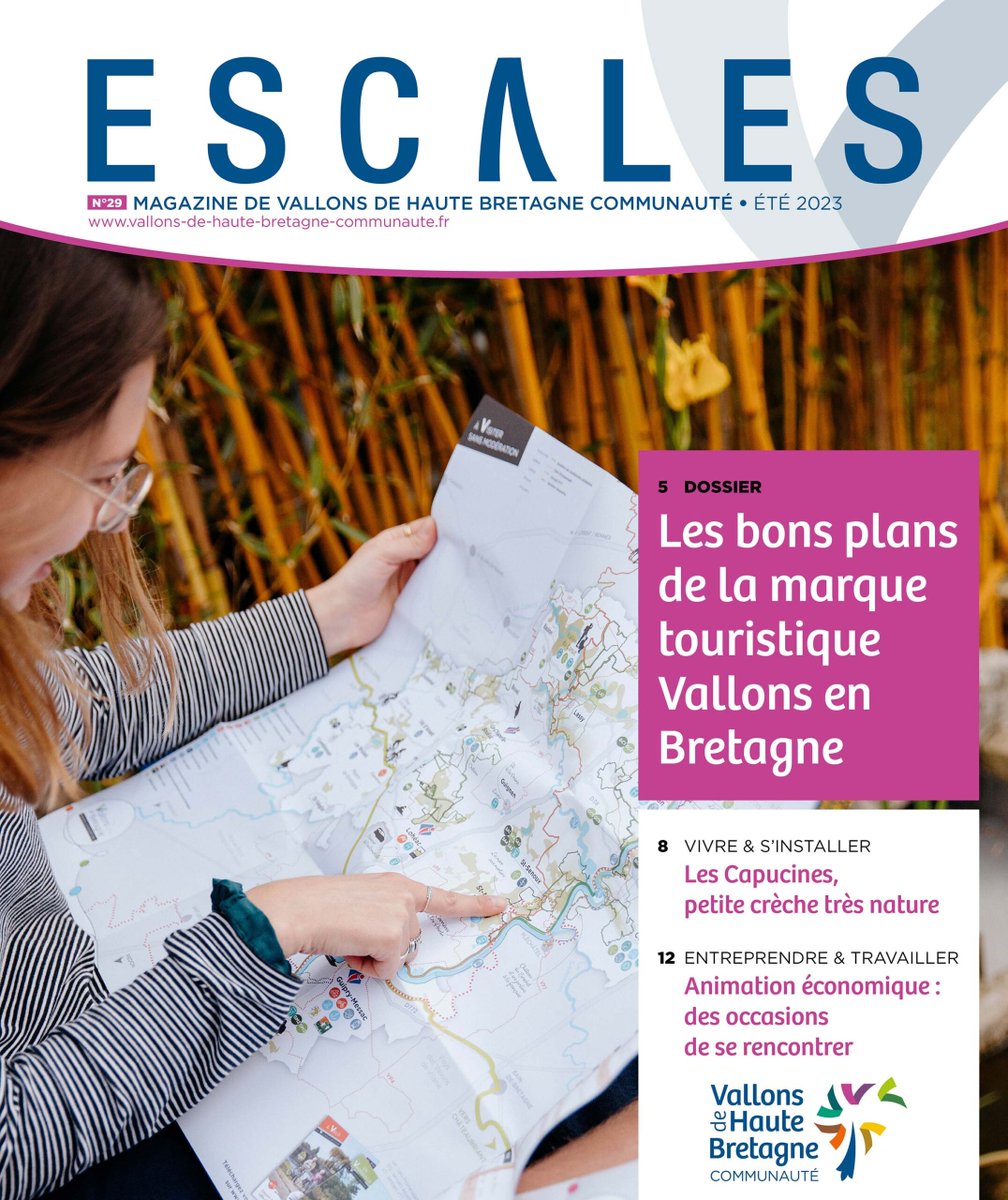 📰 Le nouveau numéro du #magazine de #VHBC 𝙀𝙨𝙘𝙖𝙡𝙚𝙨 arrive dans les boîtes aux lettres des habitants et sur le site Internet ! 
👉…llons-de-haute-bretagne-communaute.fr/actualites/le-…

#tourisme #bretagne #EPCI #interco #territoire