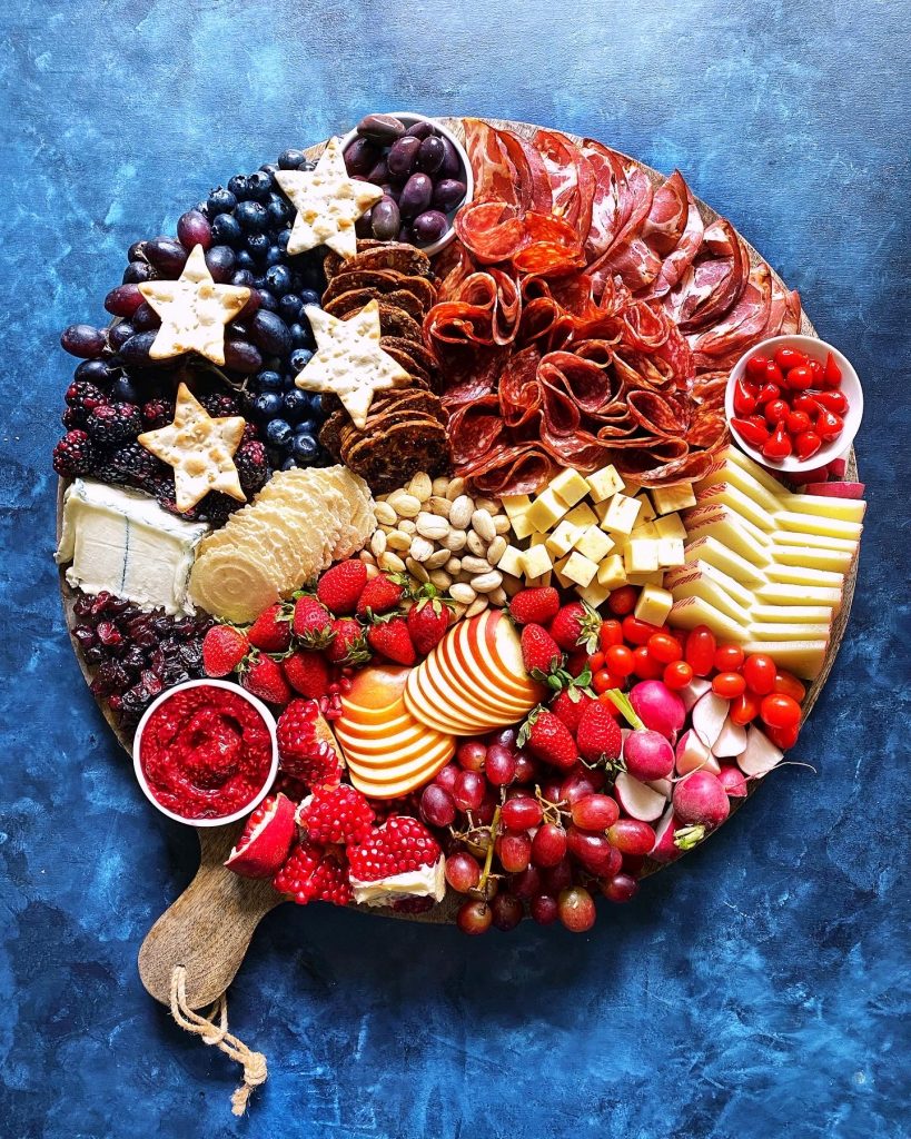 Cheers to a fabulous Fourth! Sip some wine and celebrate with a Red, White and Blue Charcuterie Board from The Delicious. 
 thedeliciouslife.com/red-white-blue…
<a href="/thedelicious/">sarah | thedelicious</a>
.
.
.
#californiawines #happyfourth #fourthofjuly #wineandfood