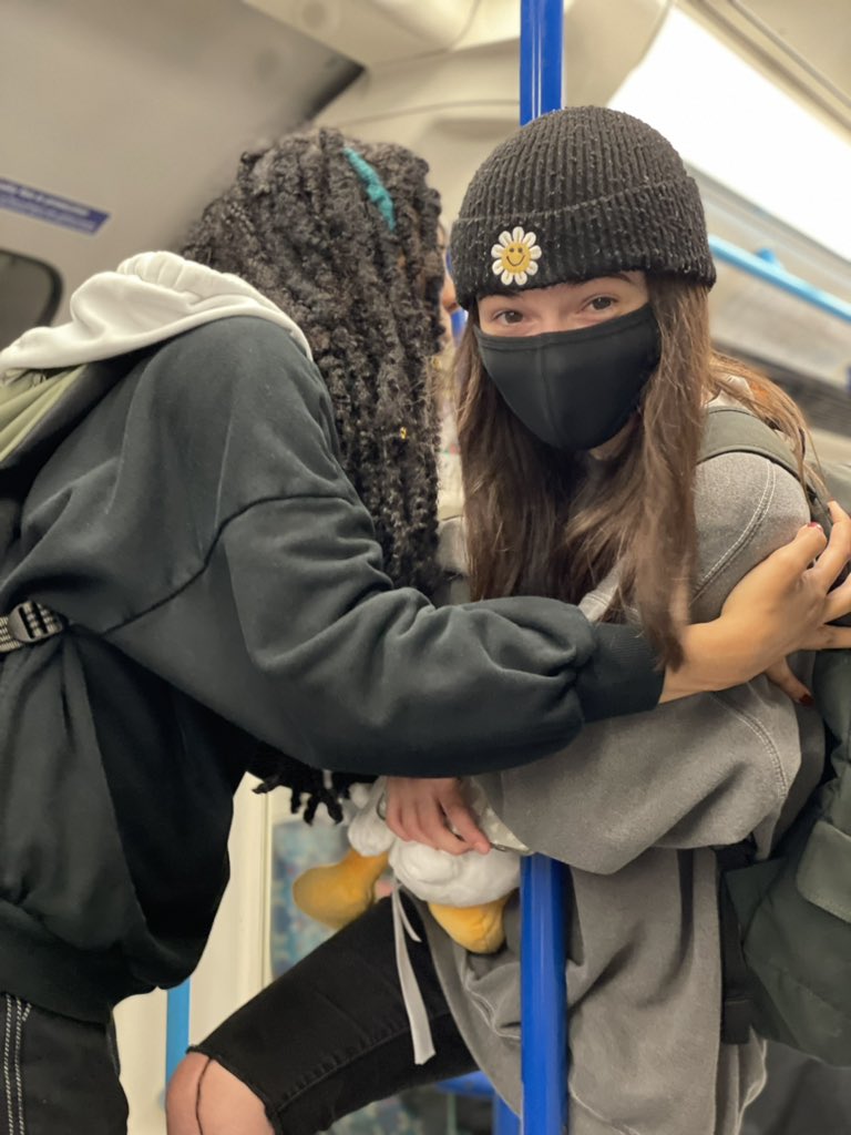 DarkEyebrowss's tweet image. pushed aimsey out of a train today! :)
