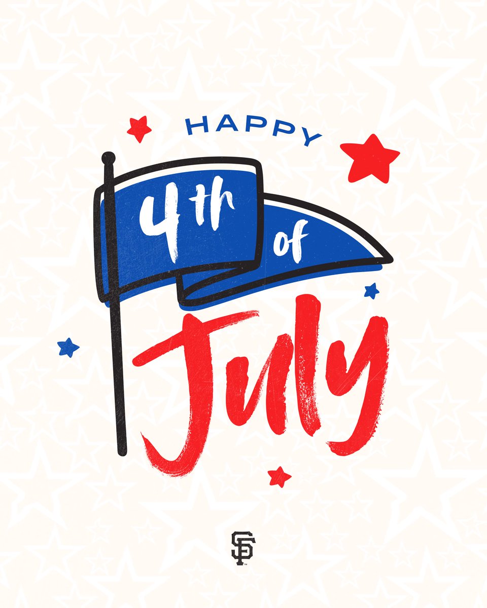 Happy 4th from the #SFGiants 🇺🇸