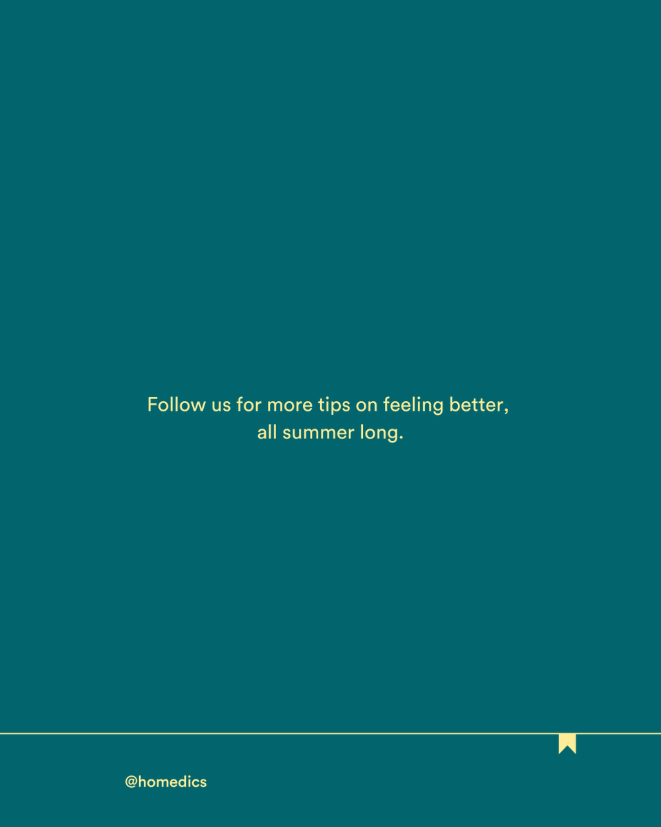 Love the sunny days, but need inspo on how to make the most of summer fun? 
Check out our top tips on easy-to-follow activities to incorporate daily!

#FeelGoodSummer
#Homedics