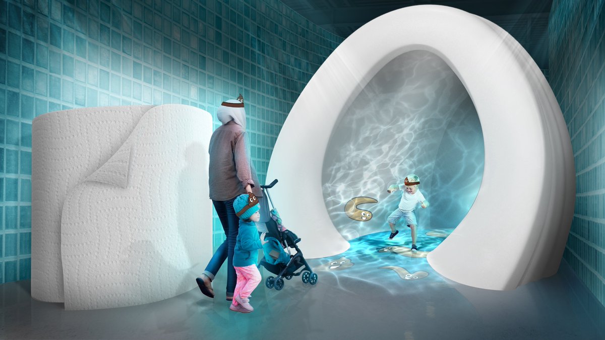 sim_manchester's tweet photo. Are you ready for one of the most unforgettable experiences of the summer... being flushed down a giant toilet 🚽

Put on your ‘poo hat’ and get silly in the name of science!

Operation Ouch! Food, Poo and You opens 21 July, get your tickets now  https://t.co/JWb50H1kZH https://t.co/4bZDv1UYaR