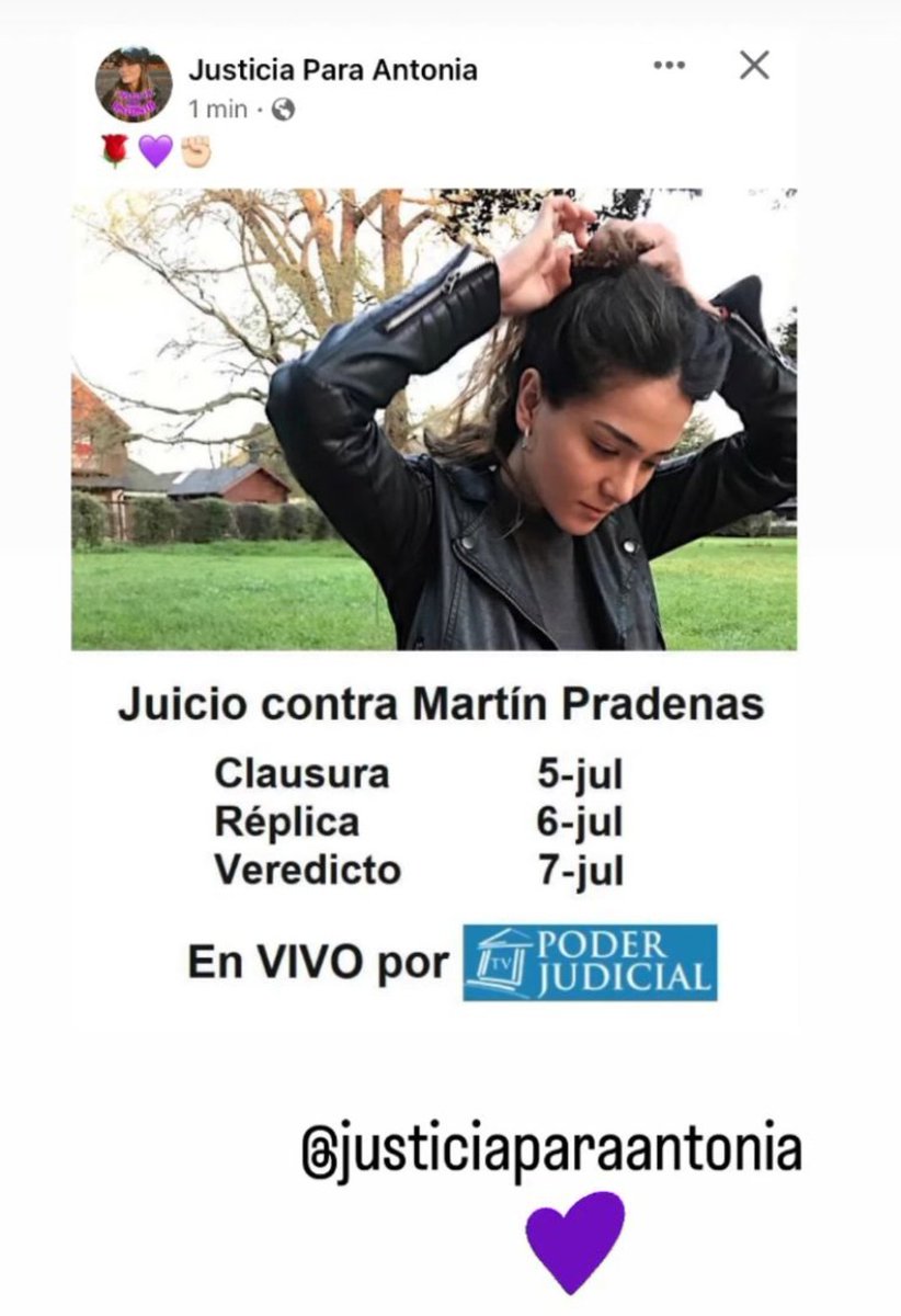 SaryOasis's tweet photo. La mamá de Antonia me ha pedido difundir esta información. No dejemos sola a esta familia que tanto ha sufrido...

Compartan, por favor.

#MartinPradenasViolador
#JusticiaParaAntonia https://t.co/LudCSRuj4P