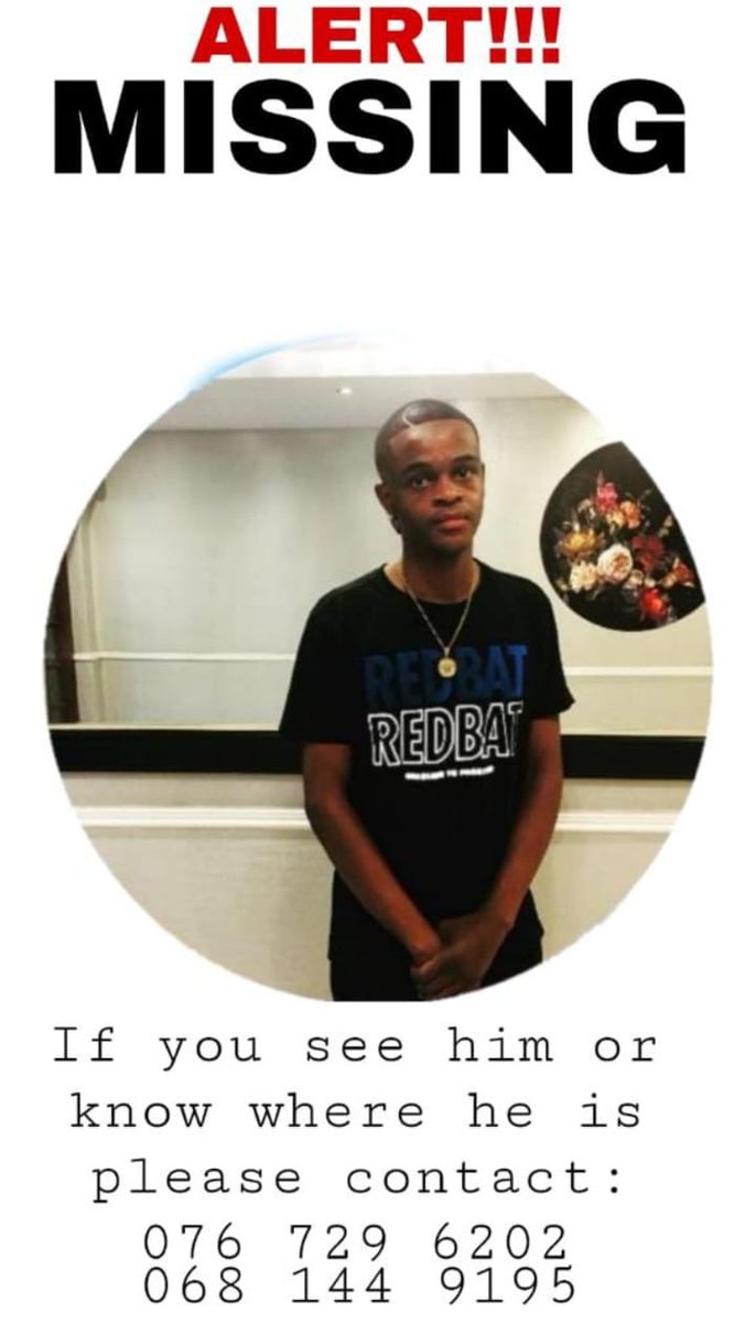 just_imbali's tweet image. Hi everyone. This is Phindulo Netshia.
He was last seen leaving his res on the 5th of June. He resides at Richmond Conner... Please help spread the word on his disappearace. If you have seen him please contact the numbers listed. Your help will be highly appreciated. @destinyzee
