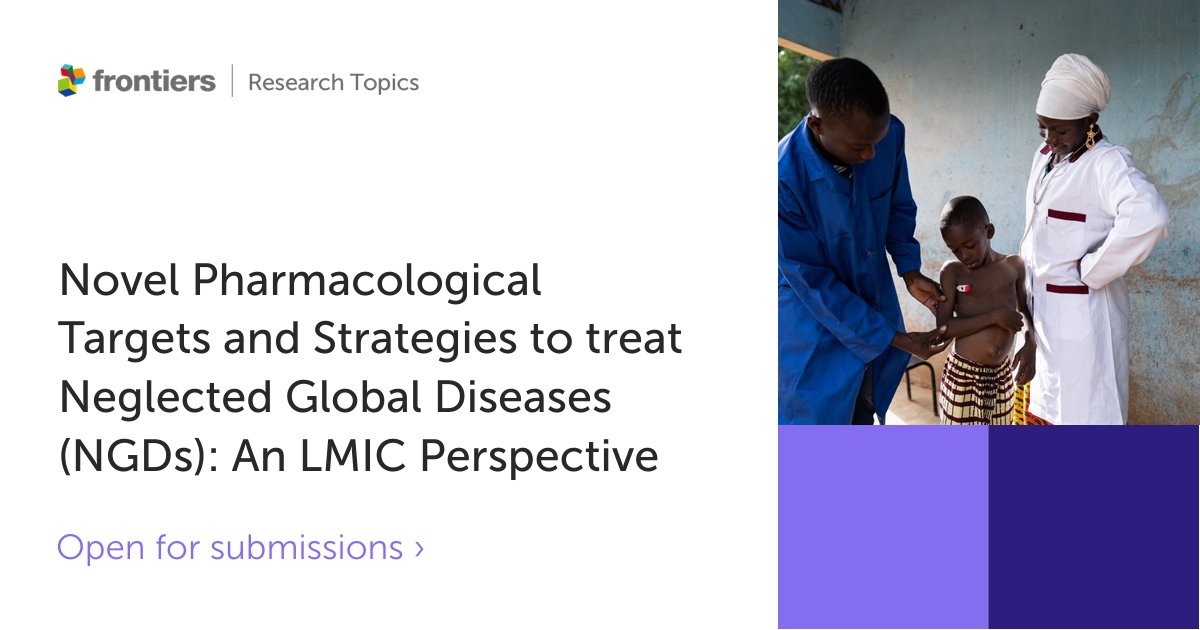 FrontPharmacol's tweet photo. "Novel Pharmacological Targets and Strategies to treat Neglected Global Diseases (#NGDs): An LMIC Perspective" is still open for abstract submissions!
Submit yours before 2nd August!
#OpenAccess
https://t.co/1I2RgGIl1h https://t.co/1v7rsNqWyd