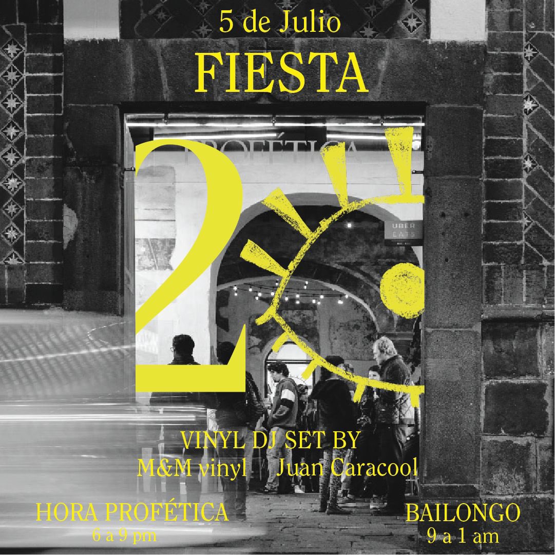 Mañana miércoles 5 de julio Profética cumple 20 años de vida y queremos celebrarlo contigo. 
Todos los libros tendrán el 30% de descuento y habrá música a partir de las 18:0 horas.

Te esperamos.