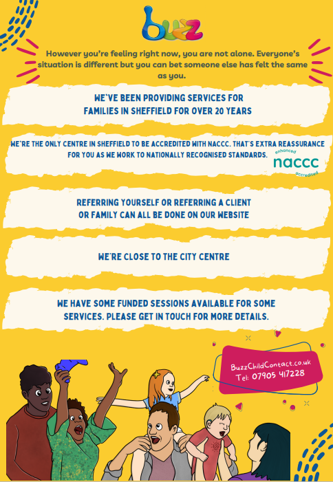 BuzzSheffield's tweet photo. New leaflet, new services, exciting times! https://t.co/LcMlvq70Ju