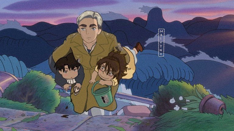 Studio Ghibli x Attack on Titan