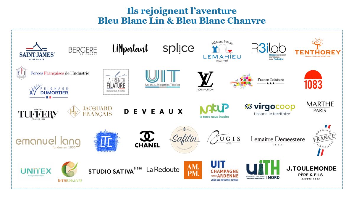 Merci aux 34 signataires et à ceux qui signeront la charte #BleuBlancLin #BleuBlancChanvre, démontrant leur soutien et la volonté commune de développer les filières françaises du #chanvre et du #lin et de retrouver une souveraineté dans l'industrie textile. 🤝🌿
#jaimelechanvre