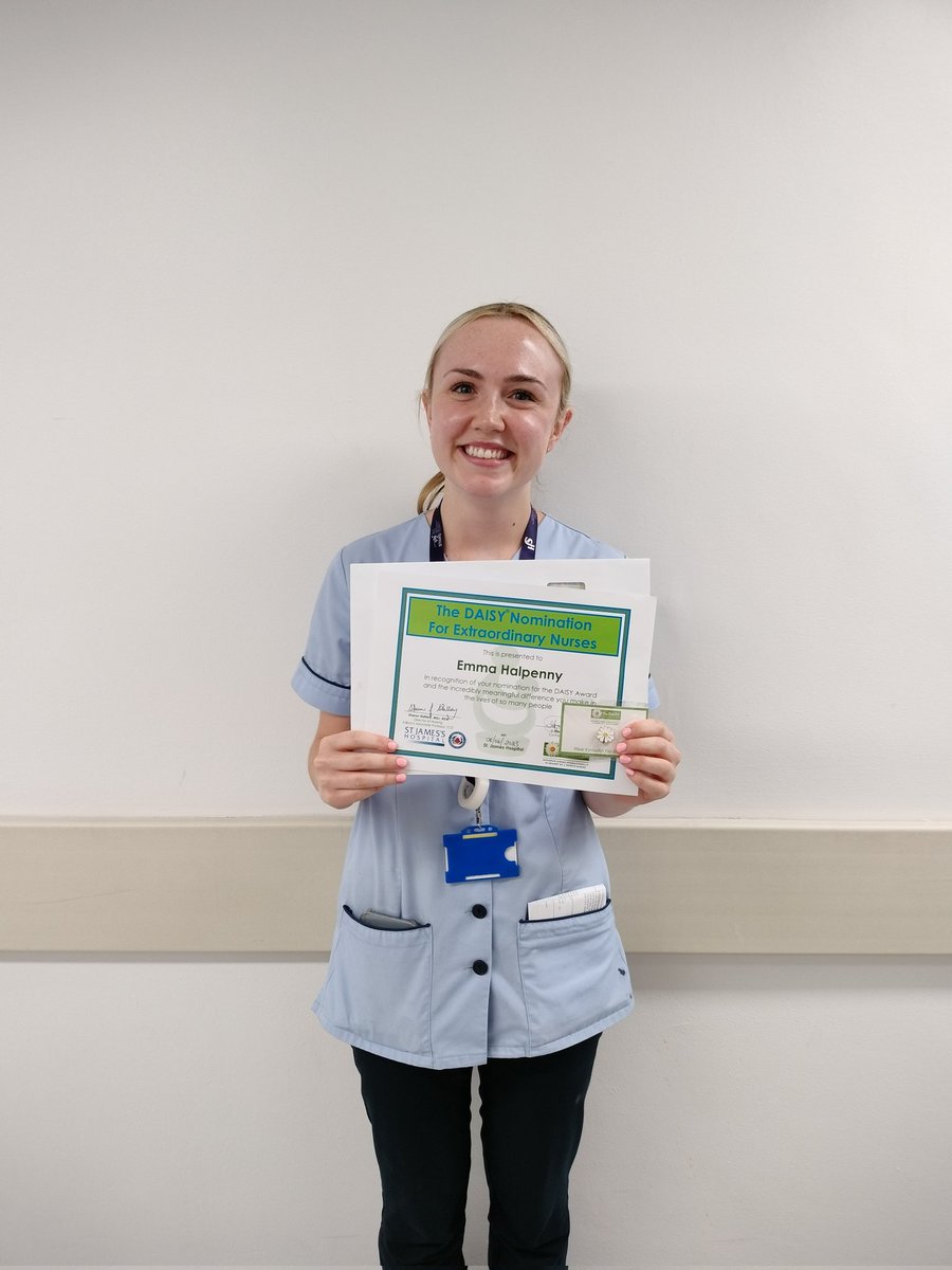 DeborahODeaADoN's tweet photo. Super well done to Emma in P3 on her daisy nomination #patientfirst @stjamesdublin @SJHDoN https://t.co/Tg3x820k9L