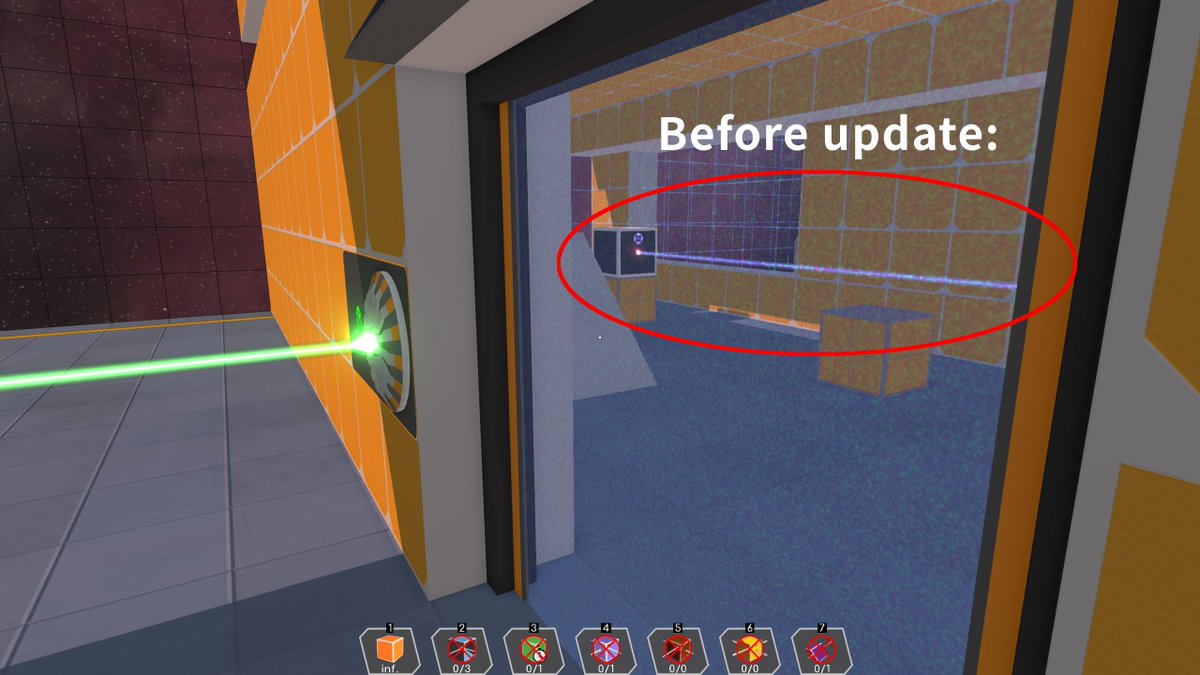 DeerVisionStd's tweet photo. Photon Engineer's game engine has been enhanced to maintain a constant laser color when viewed through translucent objects, such as door filters.
#indiedev #indiegame https://t.co/nrdmUlRvEU