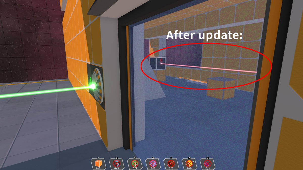 DeerVisionStd's tweet photo. Photon Engineer's game engine has been enhanced to maintain a constant laser color when viewed through translucent objects, such as door filters.
#indiedev #indiegame https://t.co/nrdmUlRvEU