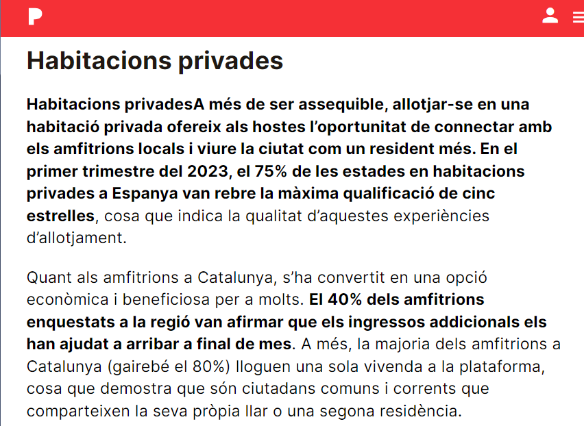 SomLlars's tweet photo. 🛋️Per a arribar a fi mes, tots els catalans poden llogar l'habitació de convidats🛌de la seva llar a viatgers si els cal, menys els ciutadans de Barcelona🙁!

Article d'@elperiodico_cat 
📰 https://t.co/S9M1Gxuw7M https://t.co/kA5JeWCI0R