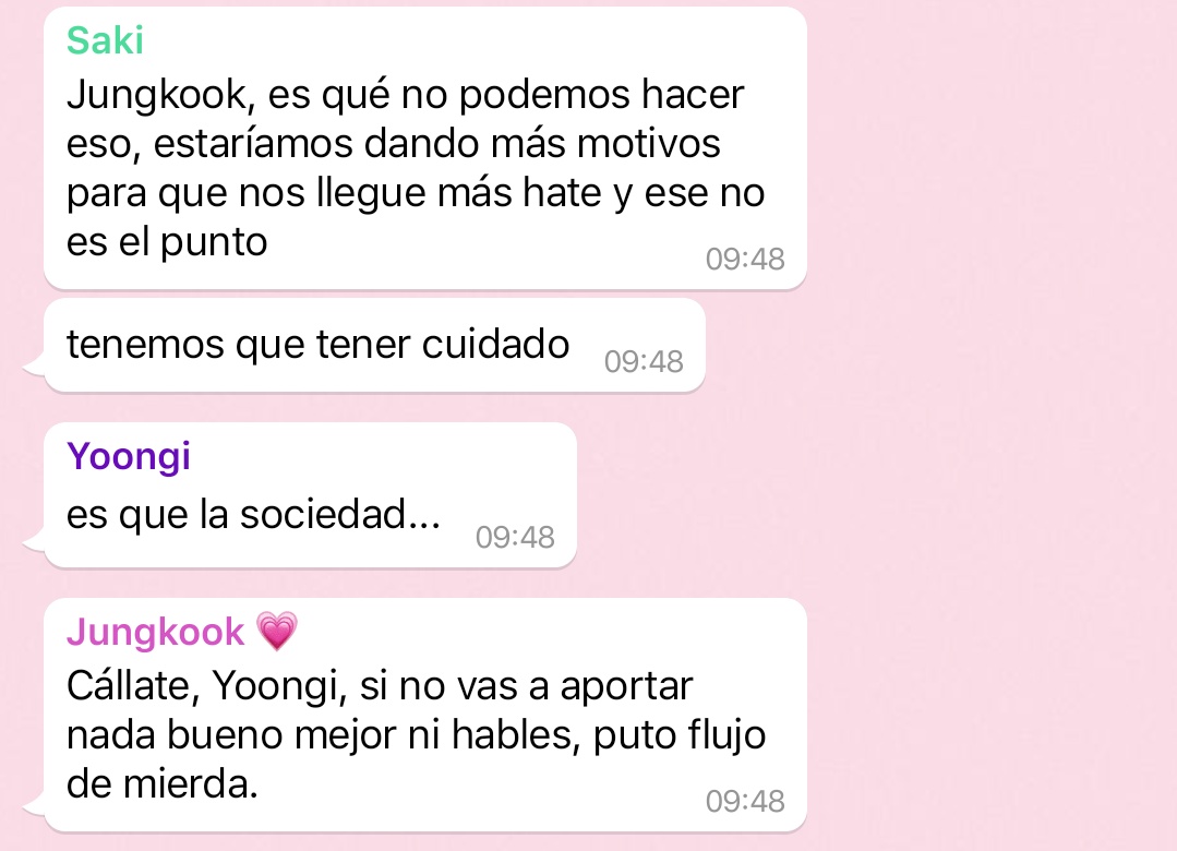io9su's tweet photo. #Aukooktae          — Virtualitos

En dónde Taehyung es el nuevo admin de un cc en Twitter y por alguna razón logra tener un trato distinto de parte del admin principal, Jungkook, a quién consideran un amargado hasta que ven como es con Taehyung realmente. https://t.co/mbZA3CW0bU
