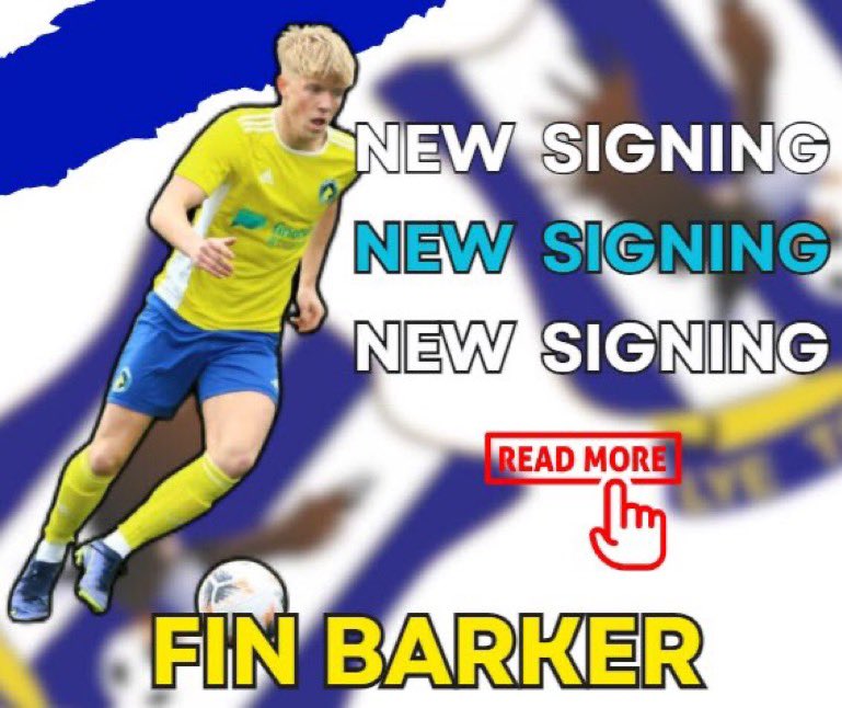 lyetownfc1930's tweet photo. Agreed 23/24 π€πΌ
Fin Barker Joins.. βπΌ
Fin is on a professional deal with @SolihullMoors and will join us on loan with immediate effect. Big thanks to @SolihullMoors & @MikeFowlerSS.
Read manager @GrantJJoshua thoughts below.. ππΌ
https://t.co/Sh0xcsF37u
#WelcomeFin β
https://t.co/eKcd9Pf78X