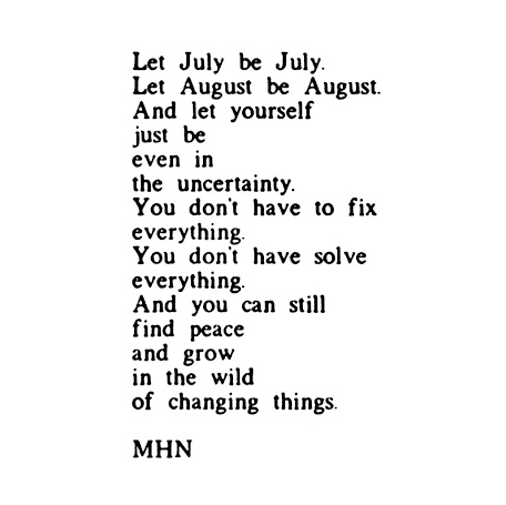 let july be july, morgan harper nichols