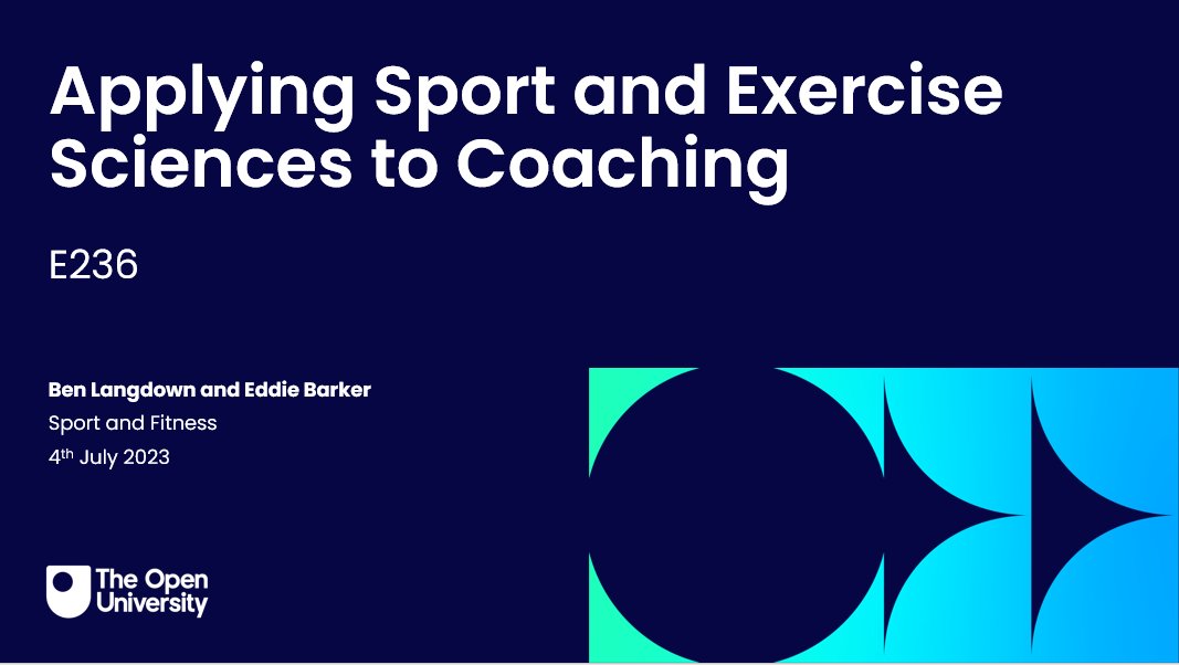 OU_Sport's tweet photo. Starting at 7pm this evening!
If you're studying E236 from October '23:
Join Module Team Chair, @BenLangdown and AL, Eddie Barker, this evening for an intro to the module and useful tips to prepare for E236 success!
🗓️Tuesday 4th July
⏲️7pm
🔗https://t.co/Mvs5i1pyPM
#OUE236 https://t.co/XVoflDQgl9
