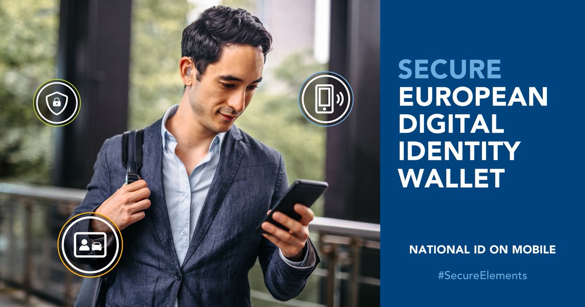 NXP's tweet photo. 🌍 European Digital Identity Wallets are around the corner! With the adoption of digital solutions protecting personal data becomes even more critical. Using secure elements ensure that personal information is safe&secure #EUDIW #eIDAS #EuropeanDigitalIdentityWallet https://t.co/0fjfjPTyWj