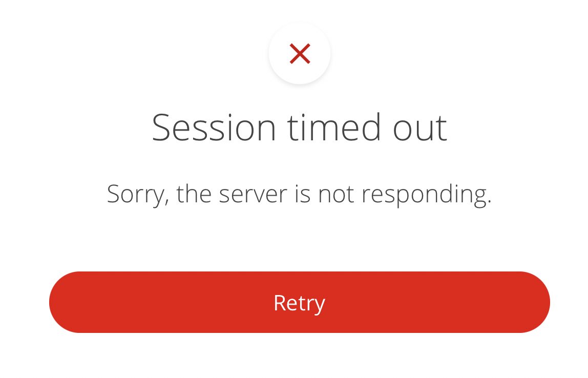 amethyst178's tweet photo. @santanderukhelp Tried all that😁 the error is session timed out as server not responding https://t.co/kRDqj6dnc7