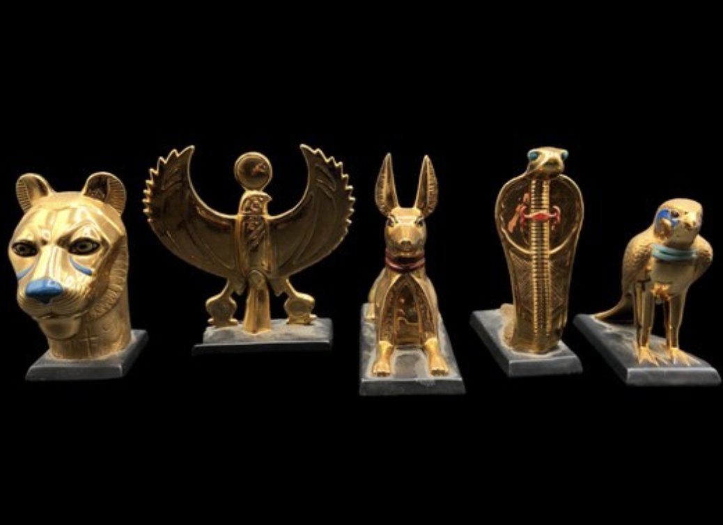 RidgefieldShop's tweet photo. The Franklin Mint Collection Of Egyptian Ceramic Miniatures.  Check out Wednesday's Auction.  It starts to close at 8:00 PM.  All proceeds go back to the community!  https://t.co/vrICUMNP7a https://t.co/xM0Z5HpfAH