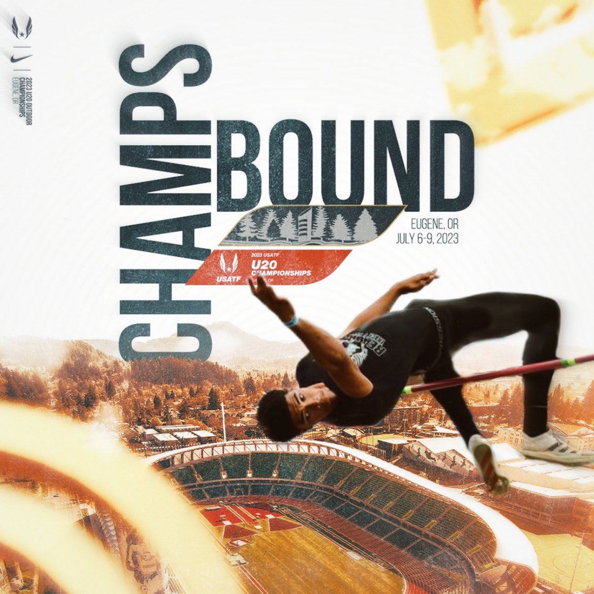 I am headed to Eugene for the 2023 USATF U20 Outdoor Championships!
<a href="/usatf/">USATF</a> #USATFU20