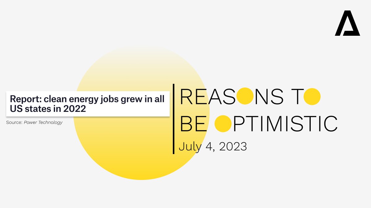 activatefellows's tweet photo. "The US Energy and Employment Jobs Report found that clean energy jobs grew by 3.9% nationally in 2022, adding 114,000 jobs to the sector." #ReasonsToBeOptimistic

https://t.co/698UCYcGho https://t.co/dj7x6aqfEa