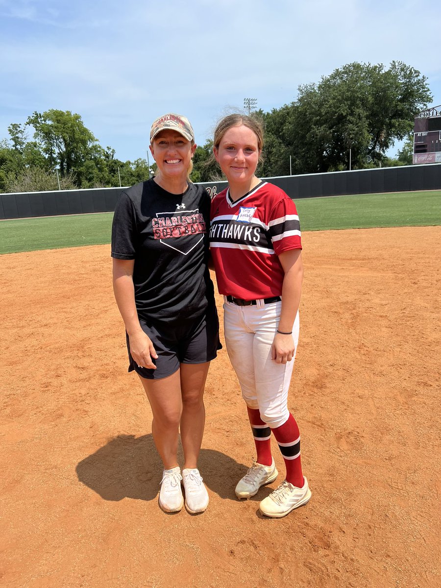Carly_Krebs2026's tweet photo. I just wanted to say thank you so much to @CofCSoftball and @USCBSoftball for having me and giving me great pointers at yesterdays camp. I hope to be back on campus soon! #gocougars #Gosandsharks @JakeCombs_ @CoachLynch20 @CodeeYeske https://t.co/7AK0gsjfmp