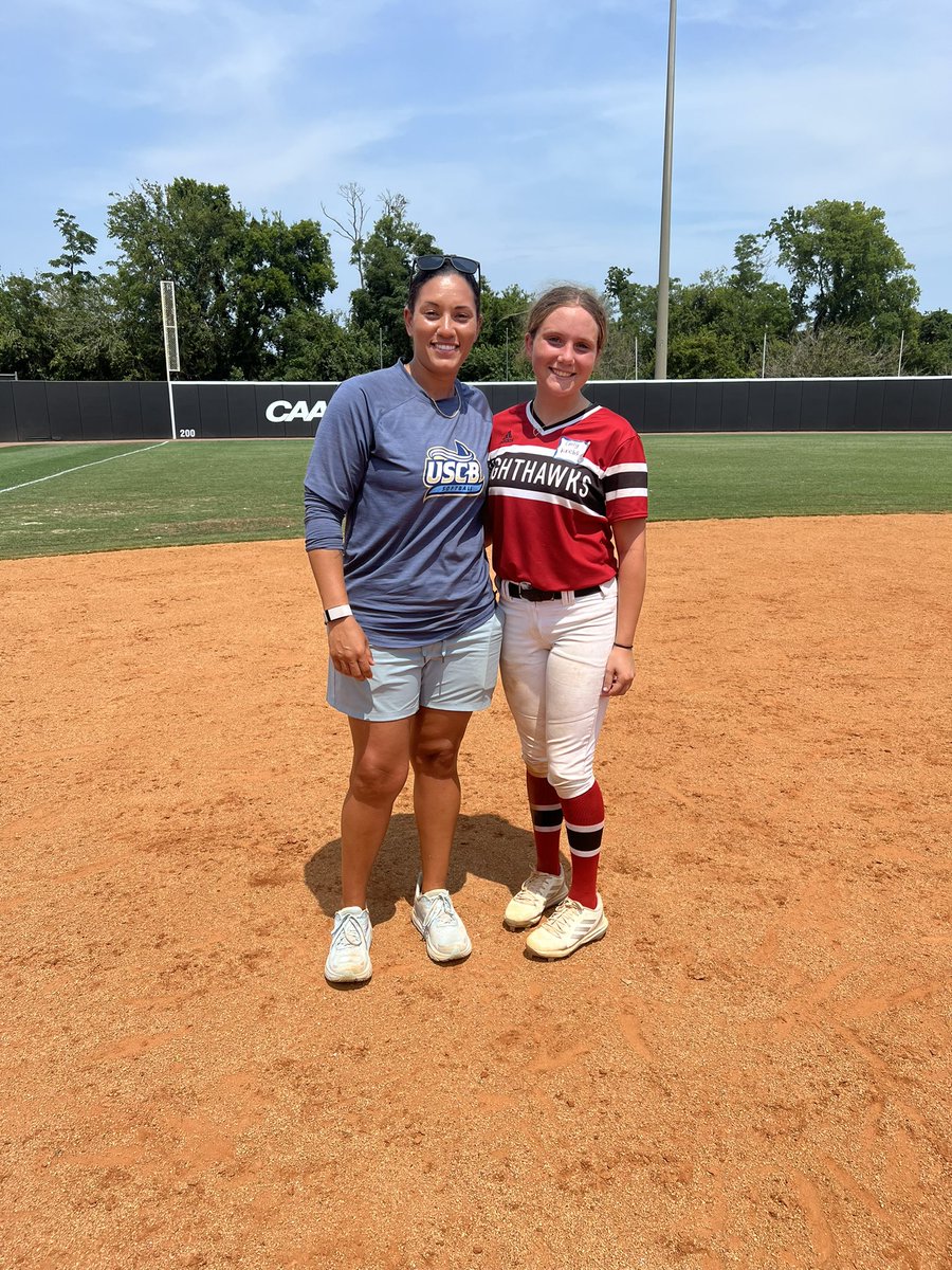 Carly_Krebs2026's tweet photo. I just wanted to say thank you so much to @CofCSoftball and @USCBSoftball for having me and giving me great pointers at yesterdays camp. I hope to be back on campus soon! #gocougars #Gosandsharks @JakeCombs_ @CoachLynch20 @CodeeYeske https://t.co/7AK0gsjfmp
