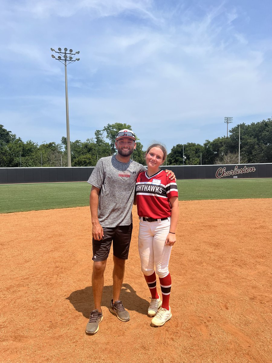 Carly_Krebs2026's tweet photo. I just wanted to say thank you so much to @CofCSoftball and @USCBSoftball for having me and giving me great pointers at yesterdays camp. I hope to be back on campus soon! #gocougars #Gosandsharks @JakeCombs_ @CoachLynch20 @CodeeYeske https://t.co/7AK0gsjfmp