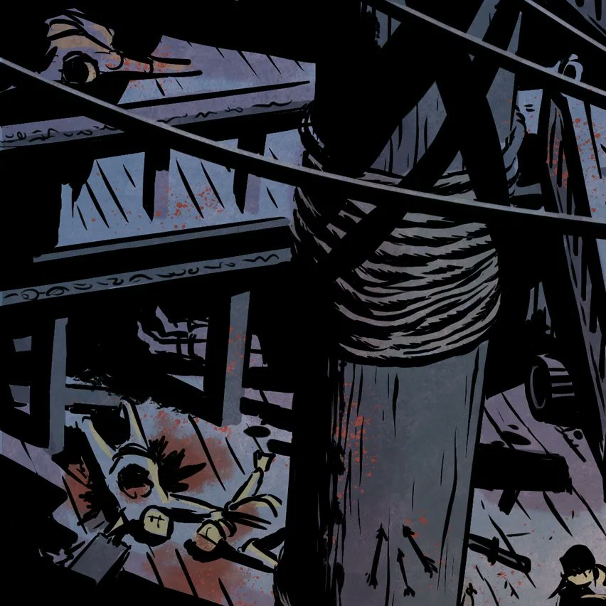 FatRobotDraws's tweet photo. Avast ye! Carnage on the high seas, from Devlin Waugh - Karma Police in the Judge Dredd Megazine.
#2000AD #JudgeDreddMegazine #Pirates #ComicBooks #ComicArt #DevlinWaugh #PirateArt #Rigging #Comics #CaptainBlood #JollyRoger https://t.co/c97Bb4E8Yh