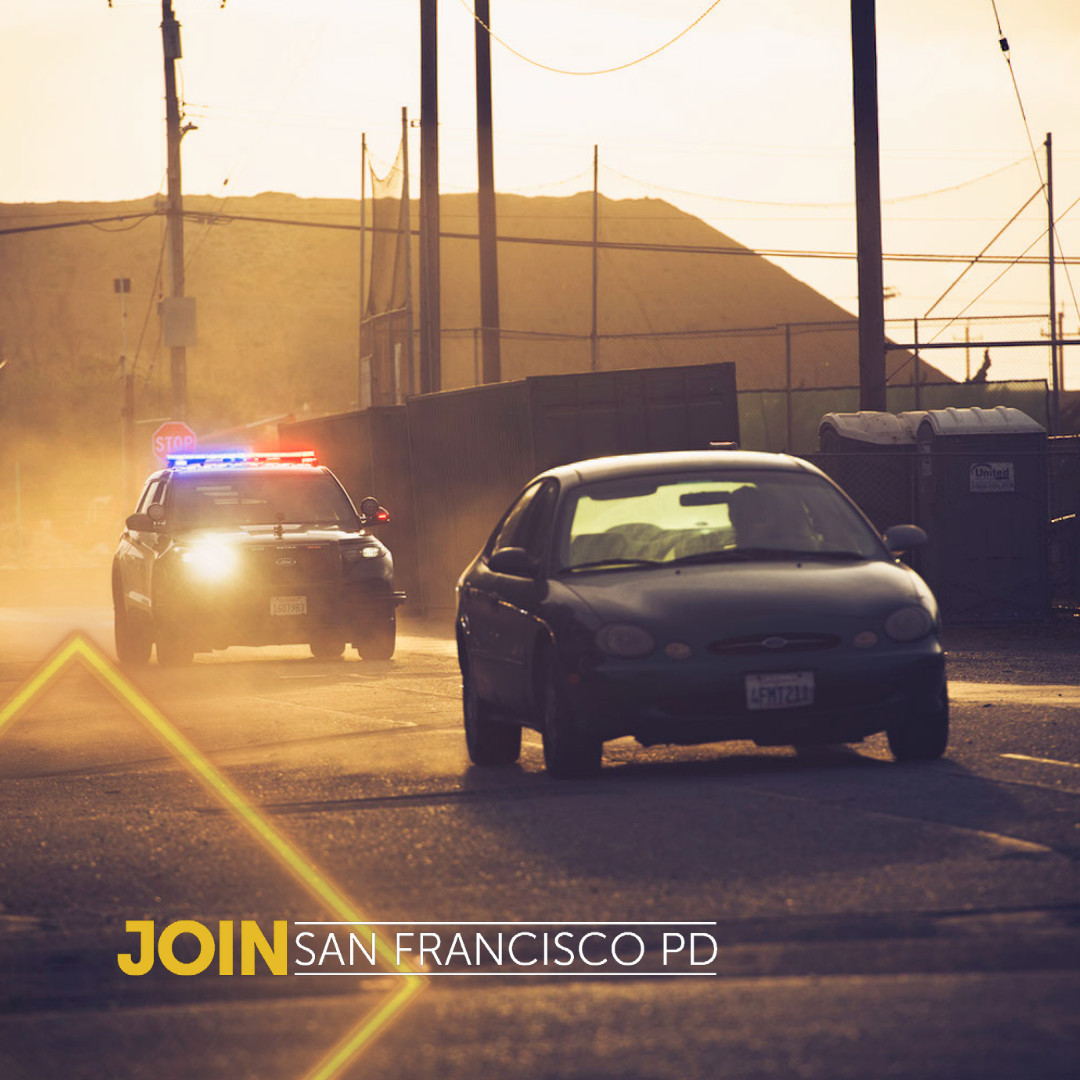 JoinSFPD's tweet photo. It's time to chase down your dreams with the San Francisco Police Department. Are you ready? Visit https://t.co/2GHqT190SQ to learn more! #SFPD #JoinSFPD #BeTheChange #SFPDPolice https://t.co/ieJsellZ7m