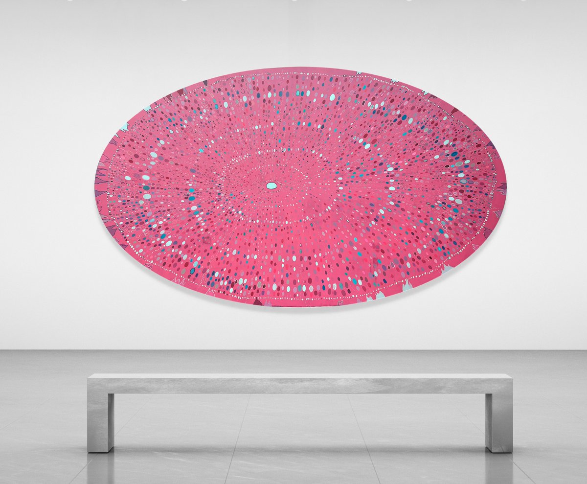 P I N K S O I D E
2022/ Técnica mixta sobre tabla
289 x 169 cm

Esta obra corresponde a la serie "Elipsoides". La obra alude a la cosmovisión orgánica dentro de la iconografía inspirada en tejidos vegetales y animales.   
#Albertodelatorremayado #Pinksoide